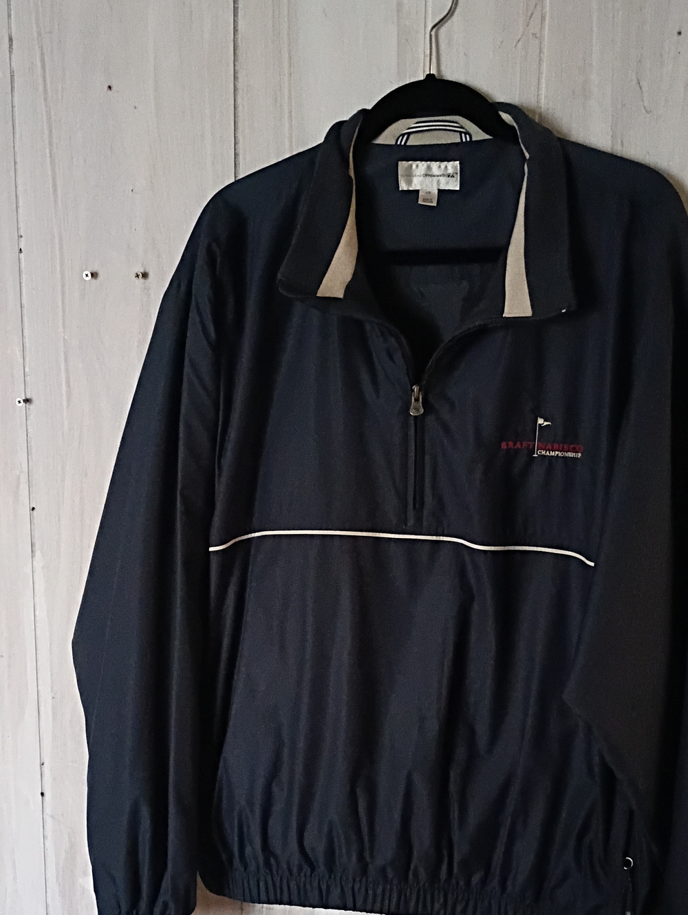 Cutter & Buck Toyota, Kraft Nabisco Golf Navy Quarter-Zip Windbreaker Jacket
